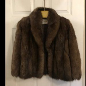 Small Real Sable Fur Coat
